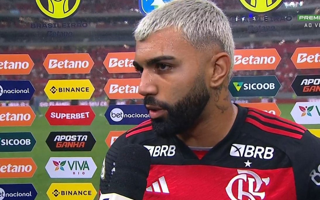 Gabigol envia mensagem para jornalista e desmente informação