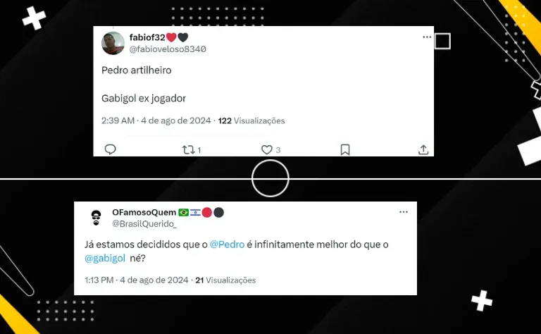 Torcida do Flamengo prefere Pedro à Gabigol por considerá-lo superior