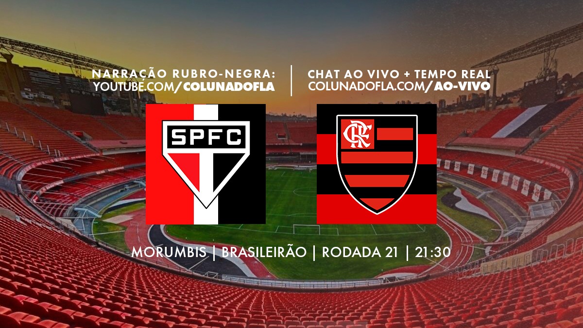 Correspondentes ao vivo São Paulo x Flamengo com o Coluna do Fla