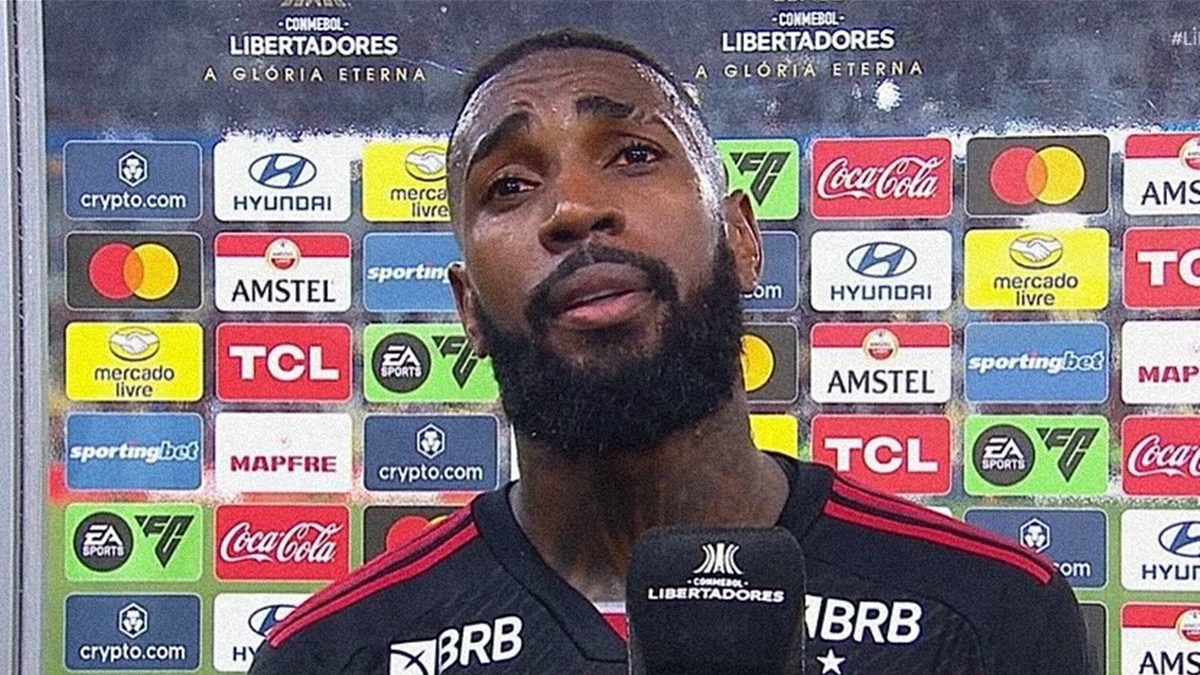 Gerson faz promessa à torcida do Flamengo após derrota para o Peñarol