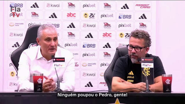 Tite afirma que não economizou Pedro no Flamengo e menciona a possibilidade de lesões.