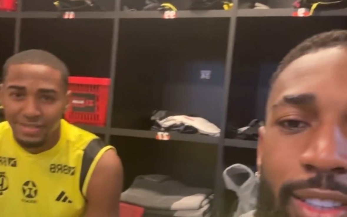 Gerson e Lorran desabafam antes do treino do Flamengo