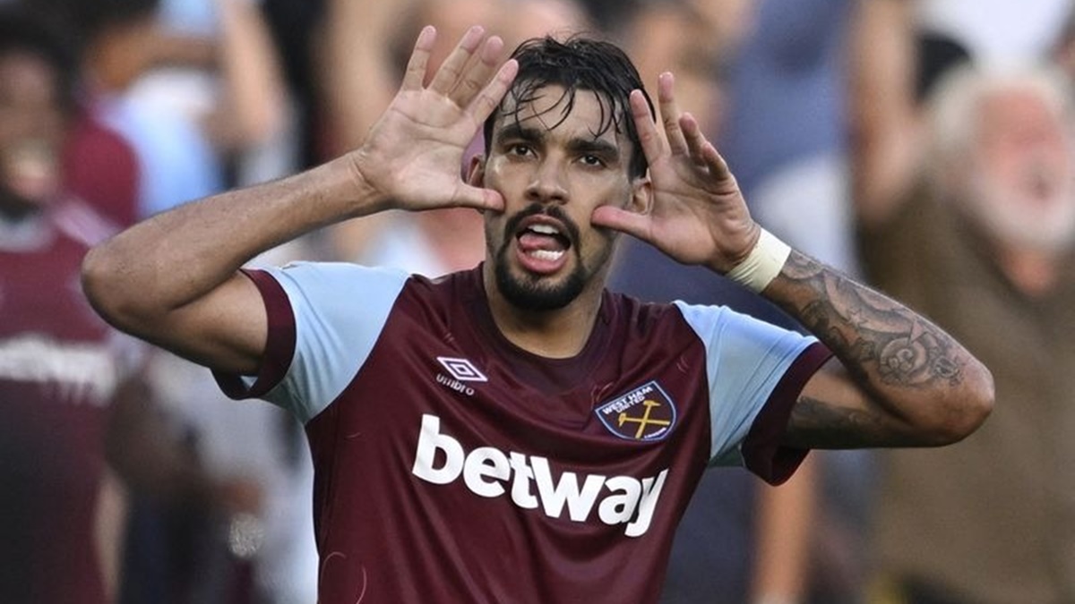 Lucas Paquetá marca gol e West Ham vence com goleada na Premier League