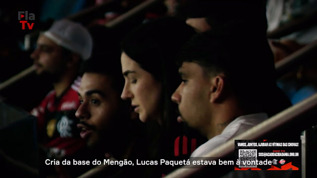 Bastidores da presença de Paquetá no Maracanã durante a vitória do Flamengo contra o Millonarios