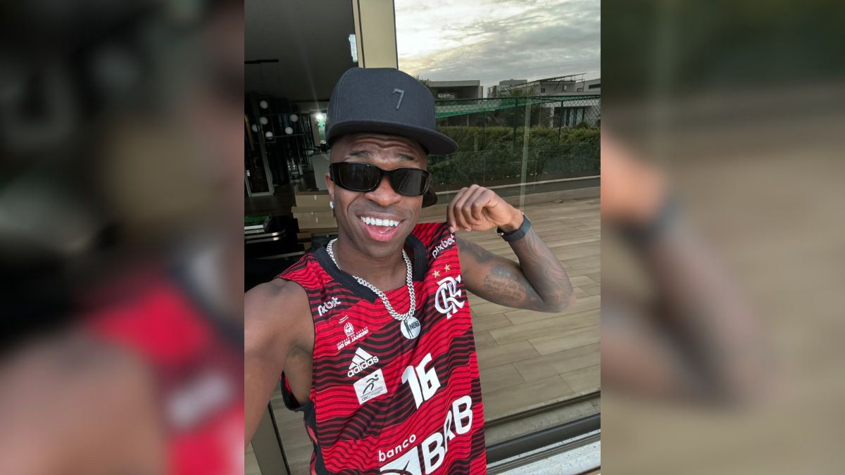 Vini Jr declara amor ao Flamengo após conquista da Copa do Brasil.