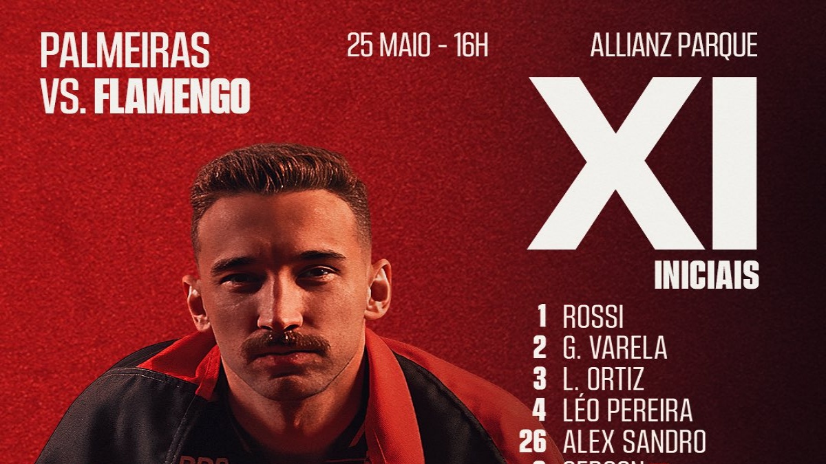Flamengo e Palmeiras se enfrentam pela décima rodada do Brasileirão