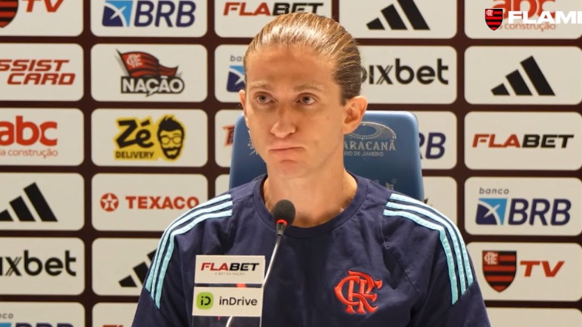 Técnico do Flamengo, Filipe Luís se irritou em entrevista coletiva após empate com o Botafogo