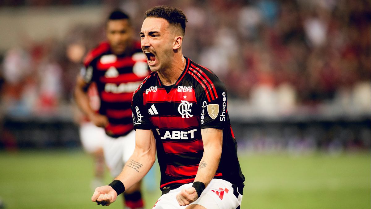 Léo Ortiz marcou um dos gols da vitória rubro-negra na Libertadores, nessa quinta-feira (15)