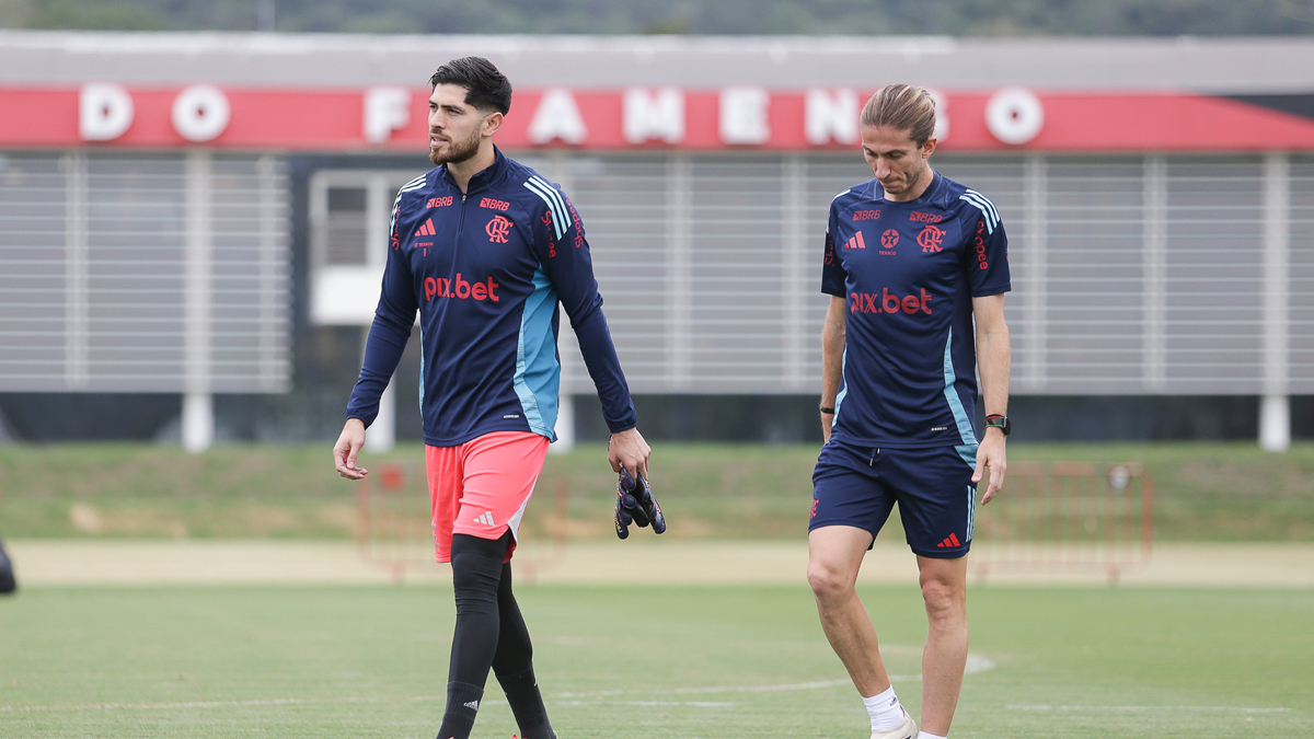 Flamengo realiza treino na manhã deste sábado (31), no CT Ninho do Urubu